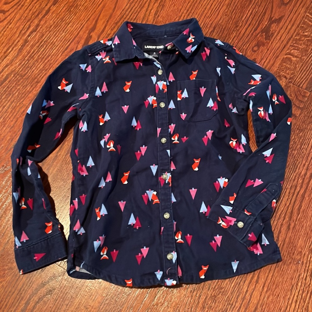 Lands End Shirt Girls Size Small (7-8)
